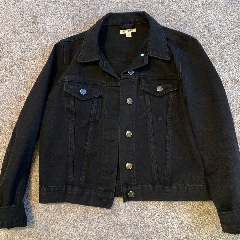 Black jean jacket